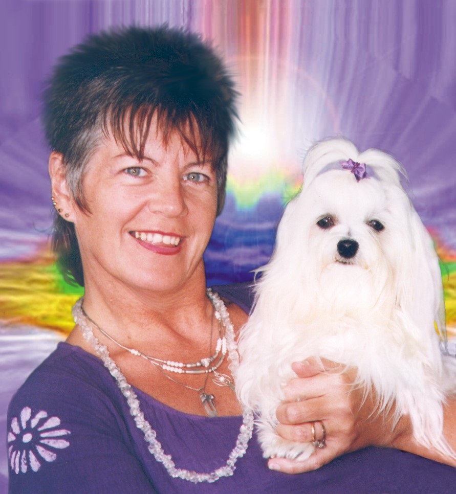 Roberta-Margaret holding Elroy